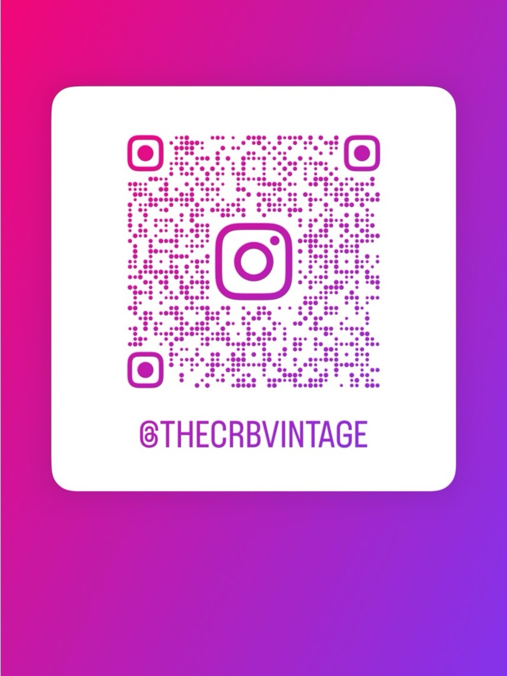 Instagram- @thecrbvintage